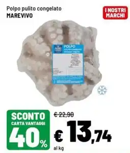 Iper La Grande Polpo pulito congelato Marevivo offerta