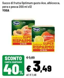 Iper La Grande Succo di frutta Optimum gusto Ace offerta