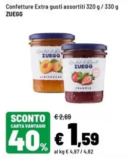 Iper La Grande Confettura Extra gusti assortiti ZUEGG offerta