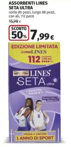 Coop Superstore Assorbenti Lines Seta Ultra offerta