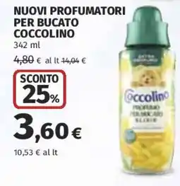 Coop Superstore Profumatori per bucato Coccolino offerta
