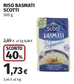 Coop Superstore Riso basmati Scotti offerta