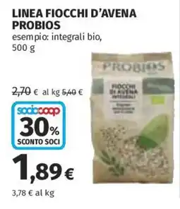Coop Superstore Fiocchi d'avena probios offerta