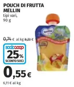 Coop Superstore Pouch di frutta Mellin offerta