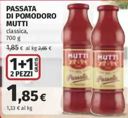Coop Superstore Passata di pomodoro Mutti classica offerta