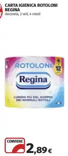 Coop Superstore Carta igienica rotoloni Regina decorata offerta