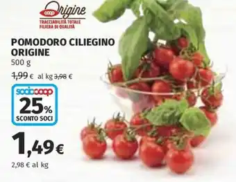 Coop Superstore Pomodoro ciliegino Origine offerta