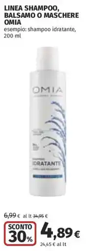 Coop Superstore Shampoo idratante Omia offerta