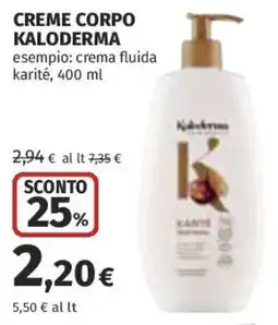 Coop Superstore Crema corpo Kaloderma offerta