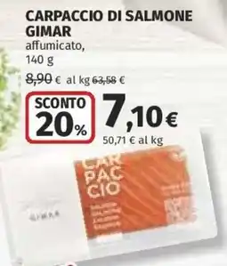 Coop Superstore Carpaccio di salmone Gimar offerta