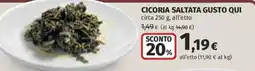 Coop Superstore Cicoria saltata gusto qui offerta