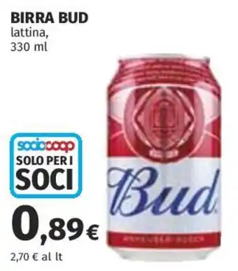 Coop Superstore Birra Bud offerta
