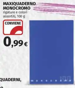 Coop Superstore Maxiquaderno monocromo offerta