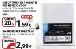 Coop Superstore Buste perforate A4 Coop offerta