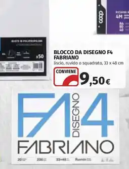 Coop Superstore Blocco da disegno F4 Fabriano offerta