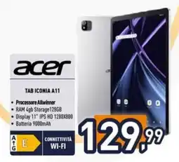 Iper La Grande Acer Tab Iconia A11 offerta