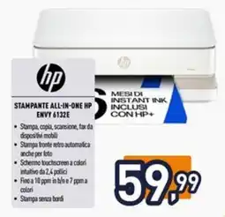Iper La Grande Stampante all-in-one HP Envy 6132e offerta