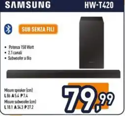 Iper La Grande Samsung sub senza fili offerta