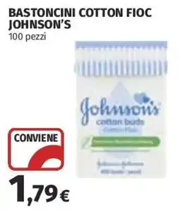 Coop Superstore Bastoncini cotton fioc Johnson's offerta