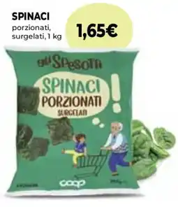 Coop Superstore Spinaci porzionati surgelati offerta