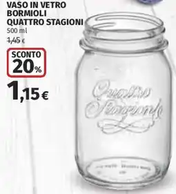 Coop Superstore Vaso in vetro Bormioli Quattro Stagioni offerta