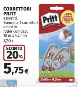 Coop Superstore Correttori Pritt offerta