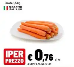Iper La Grande Carote offerta