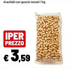Iper La Grande Arachidi con guscio tostati offerta