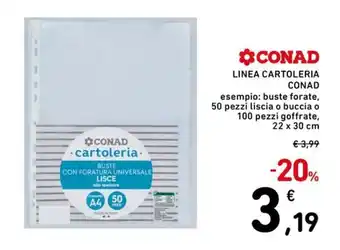Buste con foratura universale lisce