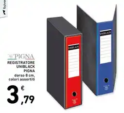 Spesa Facile Conad Registratore Uniblack Pigna offerta