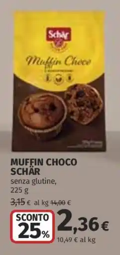 Coop Superstore Muffin Choco Schär offerta