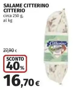 Coop Superstore Salame citterino Citterio offerta