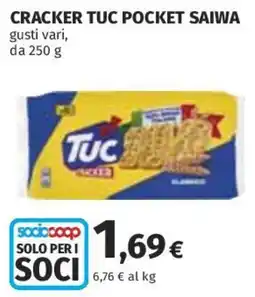 Coop Superstore Cracker Tuc Pocket Saiwa offerta