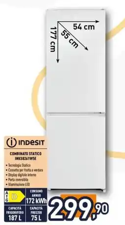 Iper La Grande Indesit Combinato Statico INKS8261W5E offerta