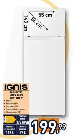 Iper La Grande Ignis frigorifero doppia porta offerta