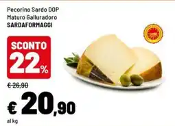 Iper La Grande Pecorino Sardo DOP Maturo Galluradoro offerta