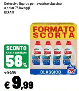 Iper La Grande Detersivo liquido per lavatrice classico Dixan offerta