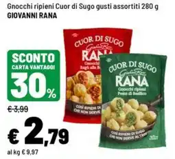 Iper La Grande Gnocchi ripieni Cuor di Sugo GIOVANNI RANA offerta