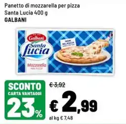 Iper La Grande Panetto di mozzarella per pizza Santa Lucia offerta