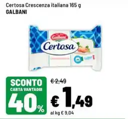 Iper La Grande Certosa Crescenza italiana offerta