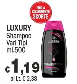 Primo Prezzo Luxury Shampoo Vari Tipi offerta
