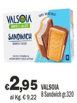 Primo Prezzo Valsòia sandwich bianco e cacao offerta