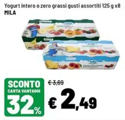 Iper La Grande Yogurt intero o zero grassi MILA offerta