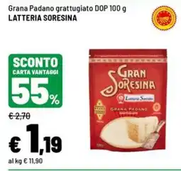 Iper La Grande Grana Padano grattugiato DOP Latteria Soresina offerta