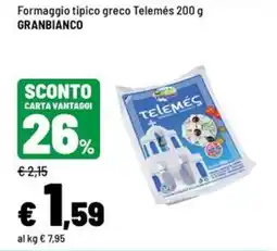 Iper La Grande Formaggio tipico greco Telemés offerta