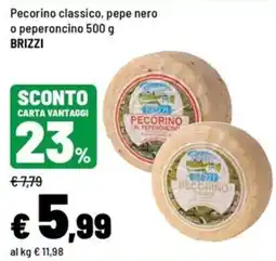 Iper La Grande Pecorino classico BRIZZI offerta