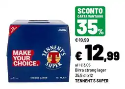 Iper La Grande Birra strong lager Tennent's Super offerta