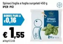 Iper La Grande Spinaci foglia a foglia offerta