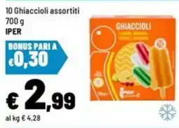 Iper La Grande Ghiaccioli assortiti offerta