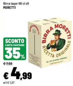 Iper La Grande Birra lager Moretti offerta